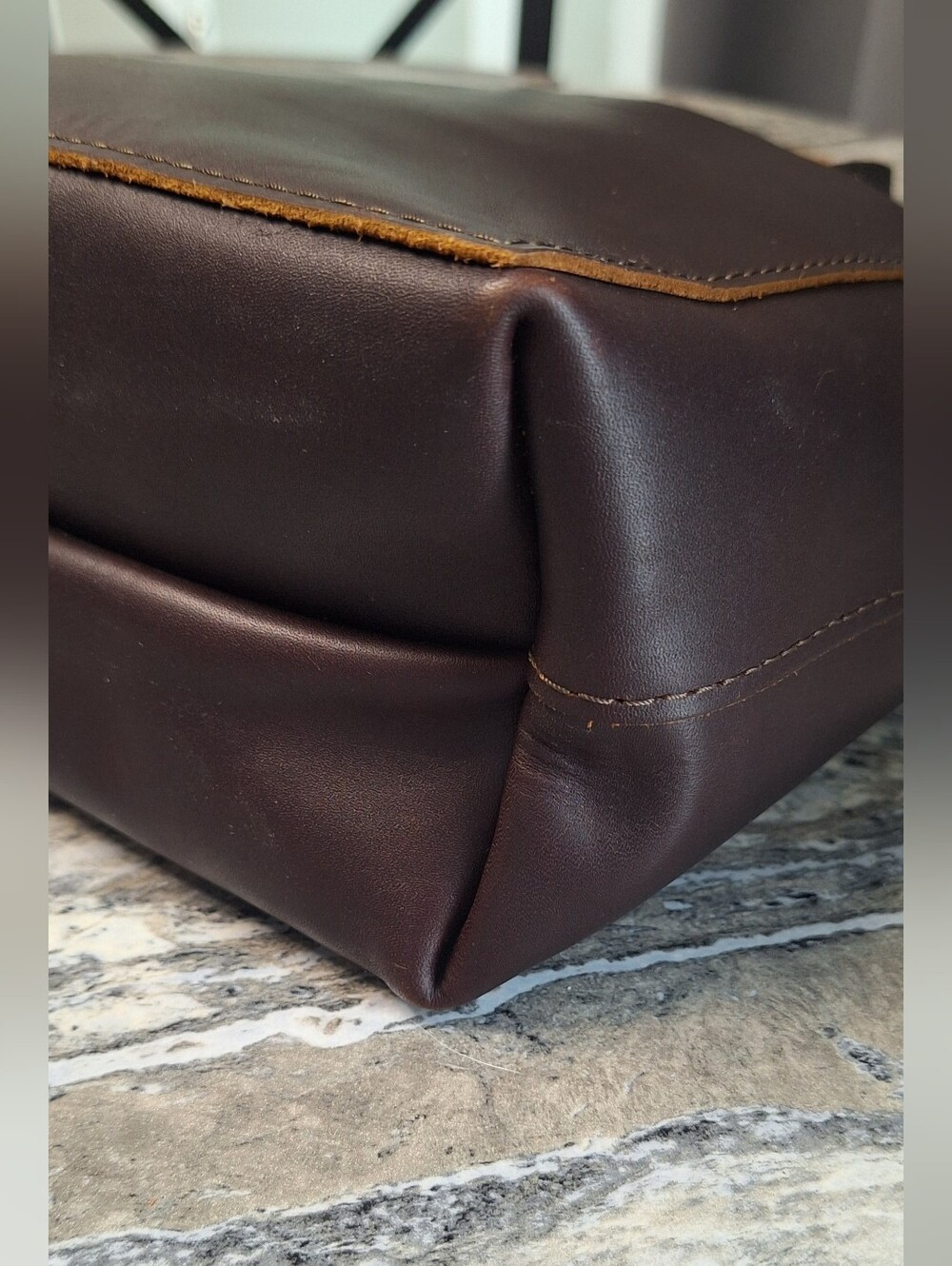 Portland Leather  Mini Crossbody Tote, EUC, GRIZZLY - Picture 4 of 9